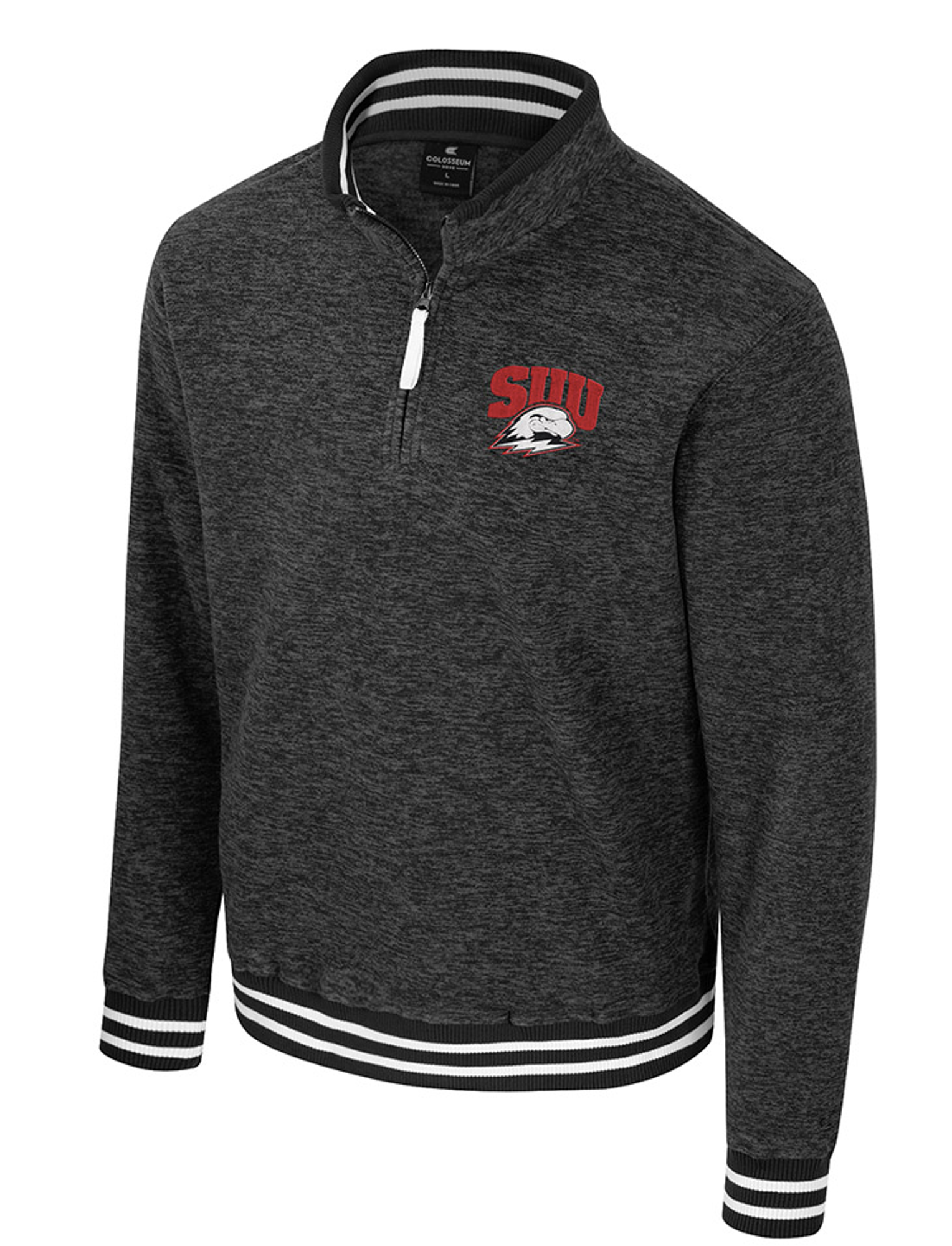 Product image 1 of 1 for COLOSSEUM 1/2 ZIP MENS SLATE SUU/THOR LEFT CHEST