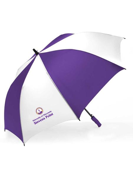 UWSP 58" Auto Open Stick Umbrella, Purple/White; $39.98