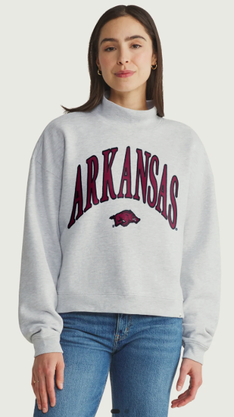 Arkansas Razorbacks 47' Brand Vantage Mock Neck Pullover; $85.00
