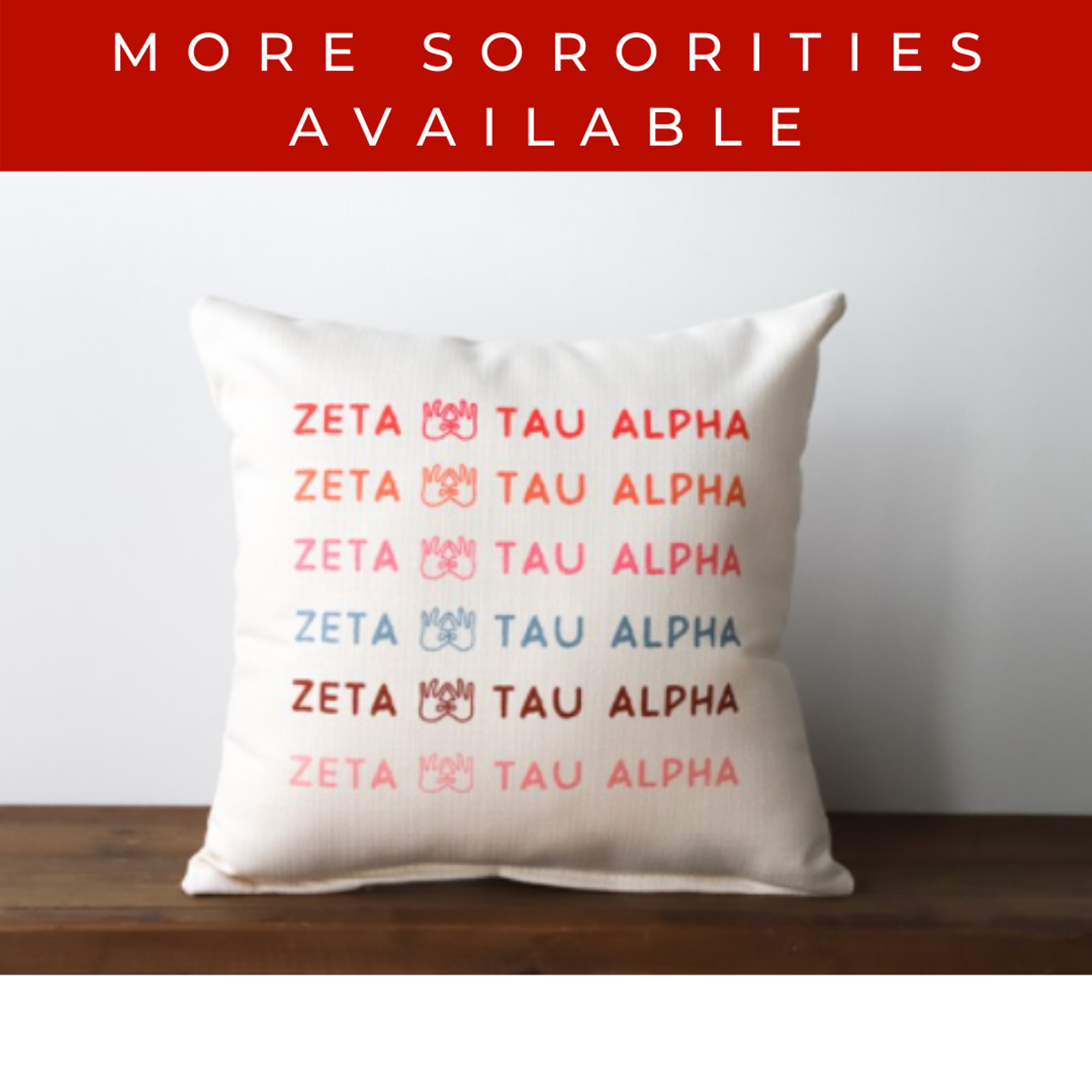 image of: Sorority Hand Sign Pillow