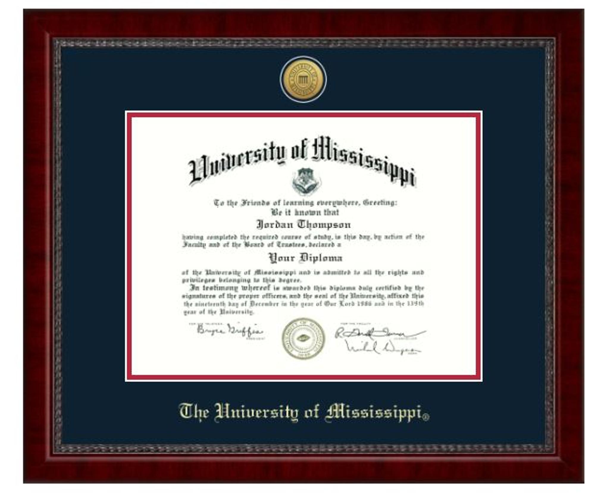 Gold Engraved Diploma Frame in Sutton Rebel Bookstore