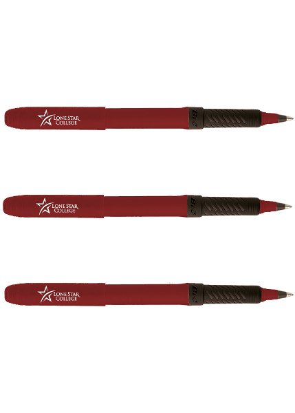 Lone Star College BIC Grip Roller Pen, 3 Pack; $9.98