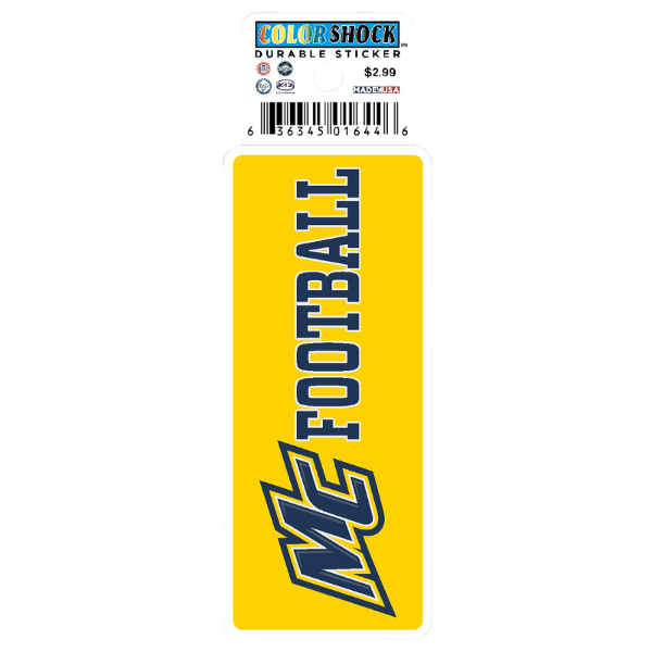 MC Football Textured Stickers; $2.99