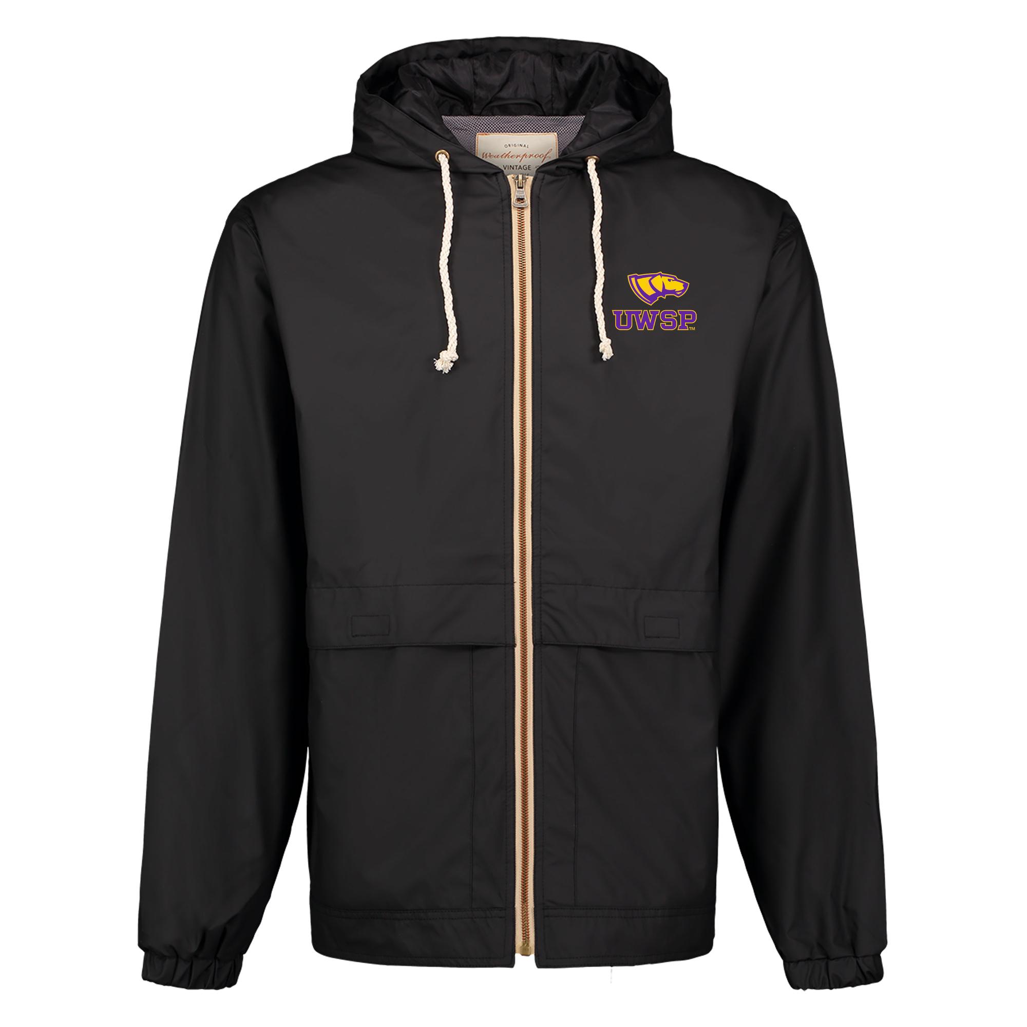 Product image 1 of 1 for UWSP Vintage Hooded Rain Jacket, Black