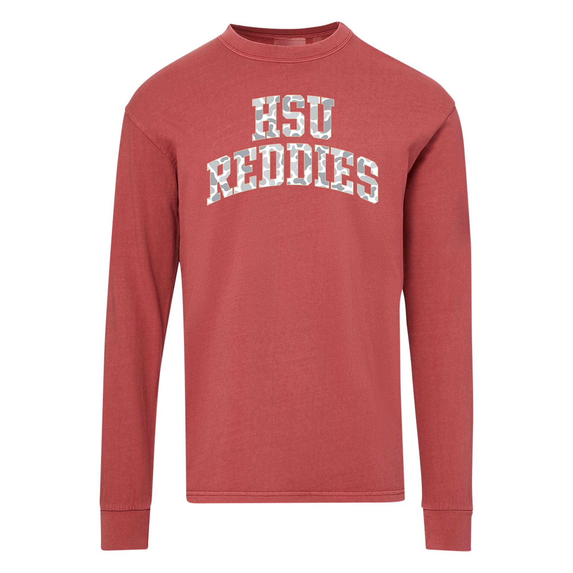 Product image 1 of 1 for HSU Reddies Camo Print Coastal Color Long Sleeve