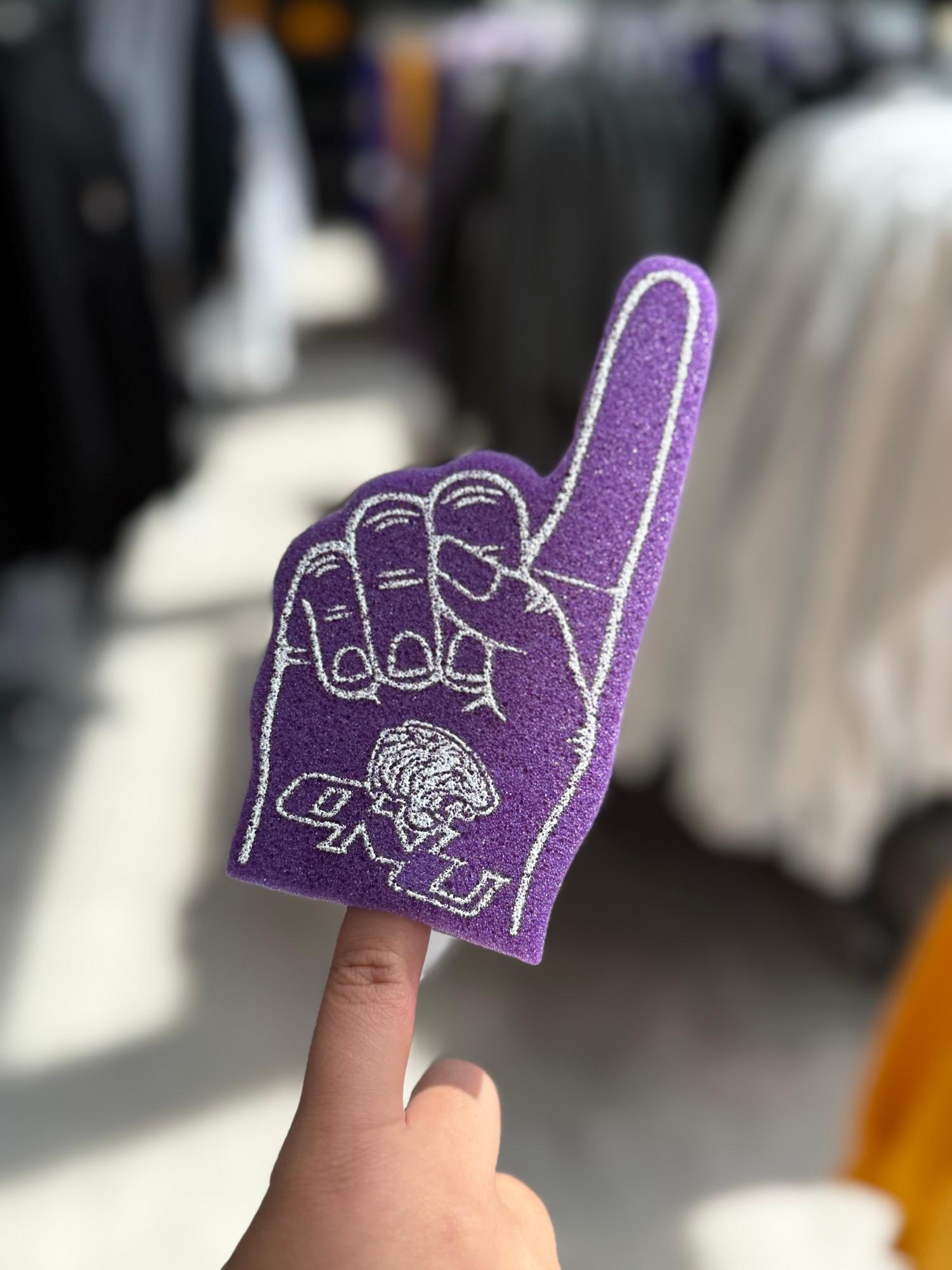 image of: Purple Mini Foam Finger