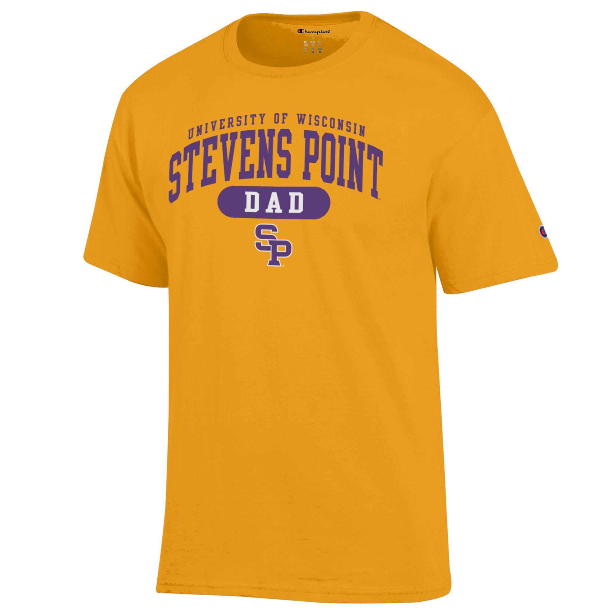 Product image 1 of 1 for UWSP Dad Champion Basic Tee, Champion Gold