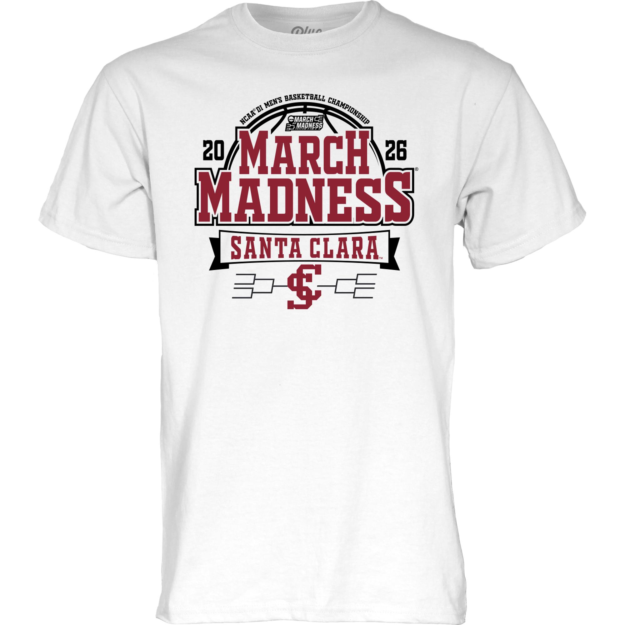 Variant 3 of 3 for Santa Clara Broncos March Madness 2026 Short Sleeve Tee