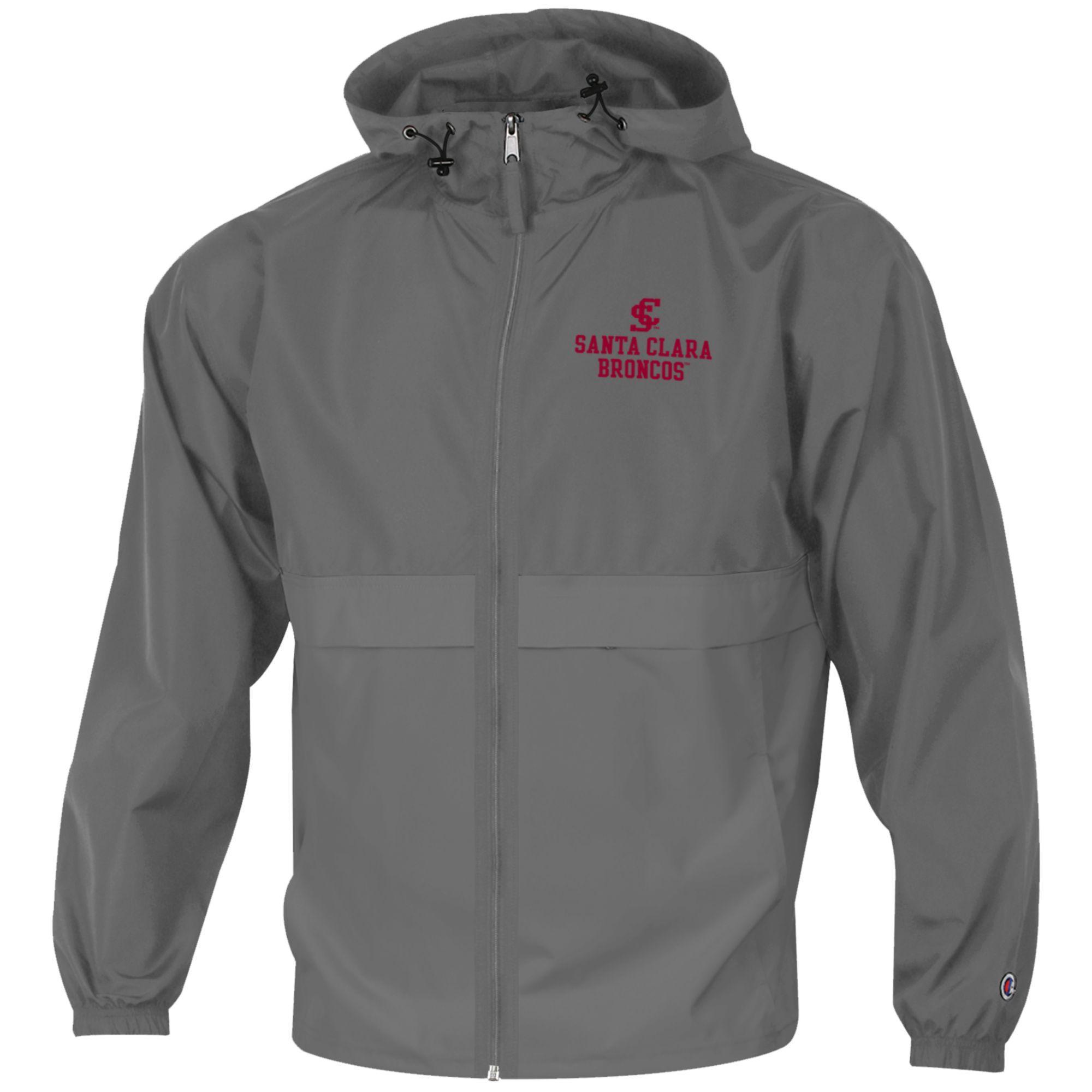 image of: Santa Clara Broncos Champion Light-Weight Full Zip Jacket, Graphite