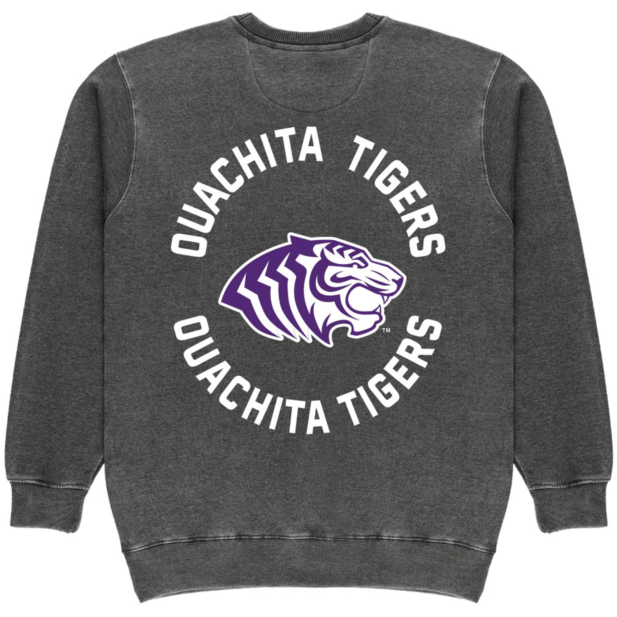 image of: Ouachita Tigers Burnout Fleece Crew