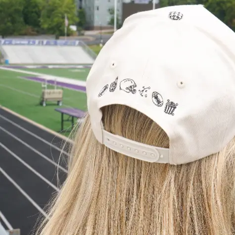 Product image 2 of 2 for KenzKustomz Touchdown Houndstooth Hat, Black/White