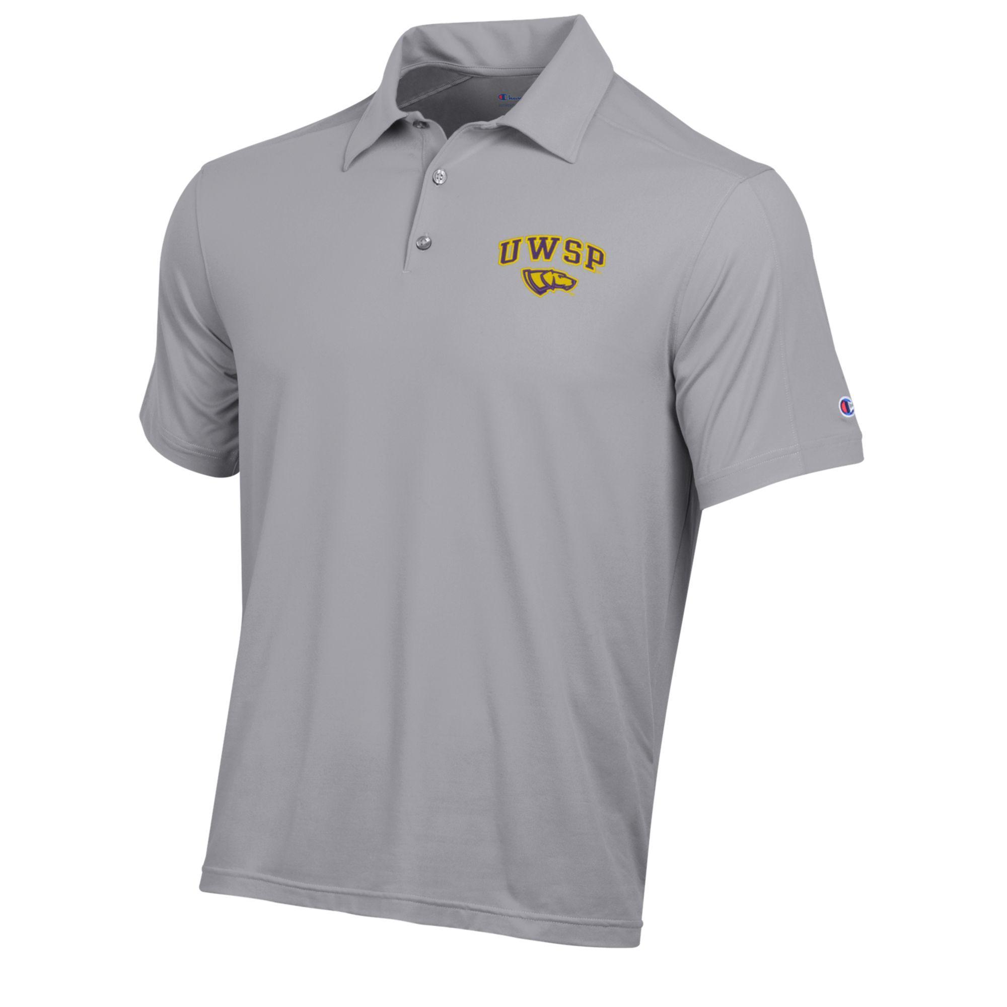Product image 1 of 1 for UWSP Pointers Champion Athletic Soft Touch Polo, Active Grey