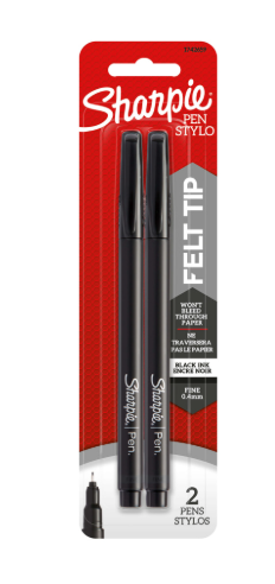 Product image 1 of 1 for Sharpie .4mm Fine Tip Pen, 2 Pack, Black