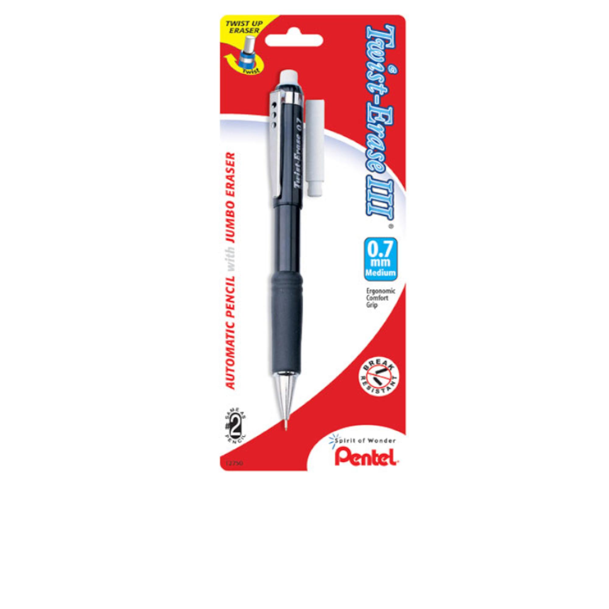 Product image 1 of 1 for Pencil Twist Erase Iii 0.7mm Assorted Card