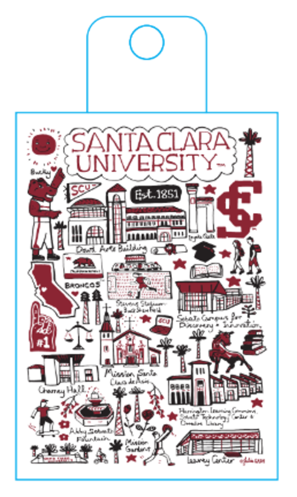 image of: Santa Clara University Julia Gash Sticker