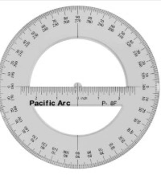 PA 6" Translucent Circular Protractor; $1.99