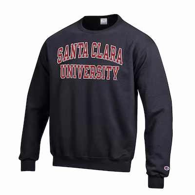 image of: Santa Clara University Champion Outline Powerblend Crew, Black