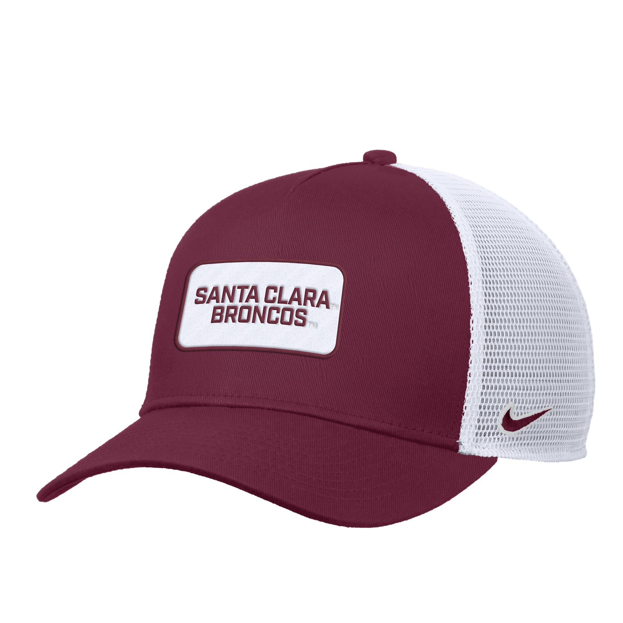 image of: Santa Clara Broncos Nike Rise Pinch Panel Meshback Hat, Team Maroon
