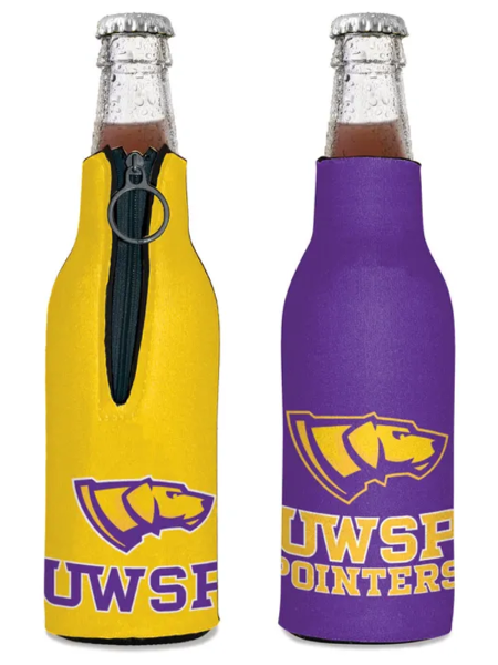 UWSP Purple and Gold, 2 Sided Bottle Hugger; $14.98