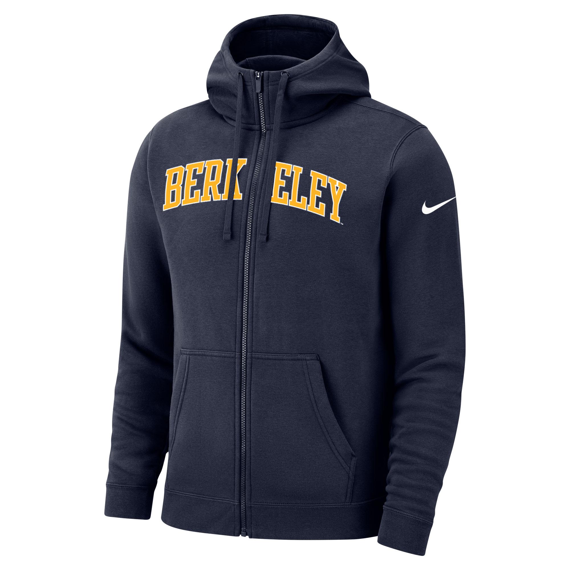 image of: Nike Club Fleece Full Zip Hood Berkeley Logo