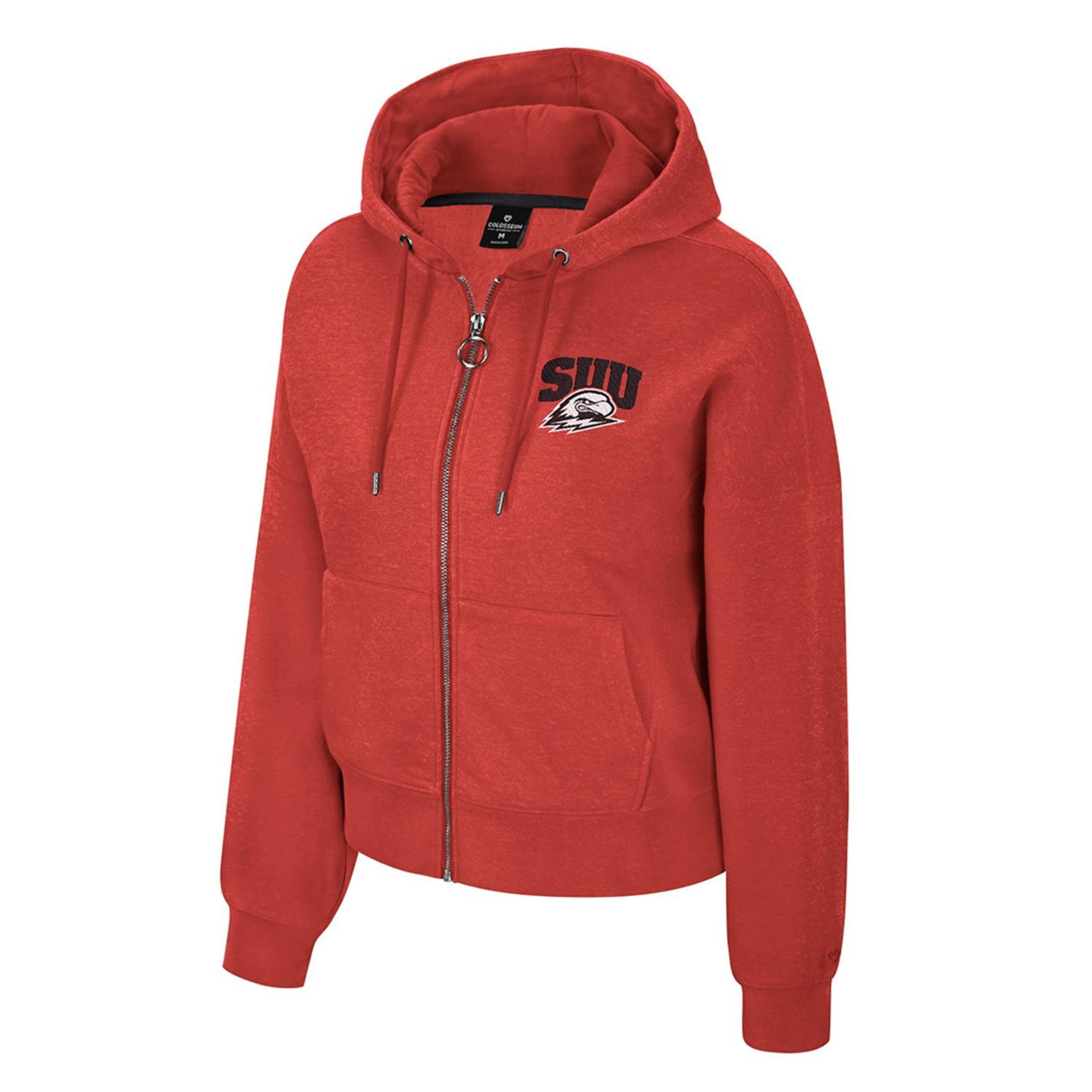 Product image 2 of 2 for COLOSSEUM WOMENS FULL ZIP HOOD RED THOR LEFT CHEST