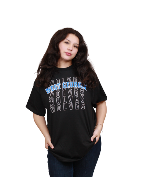 WOLVES REPEATING TEE; $24.99