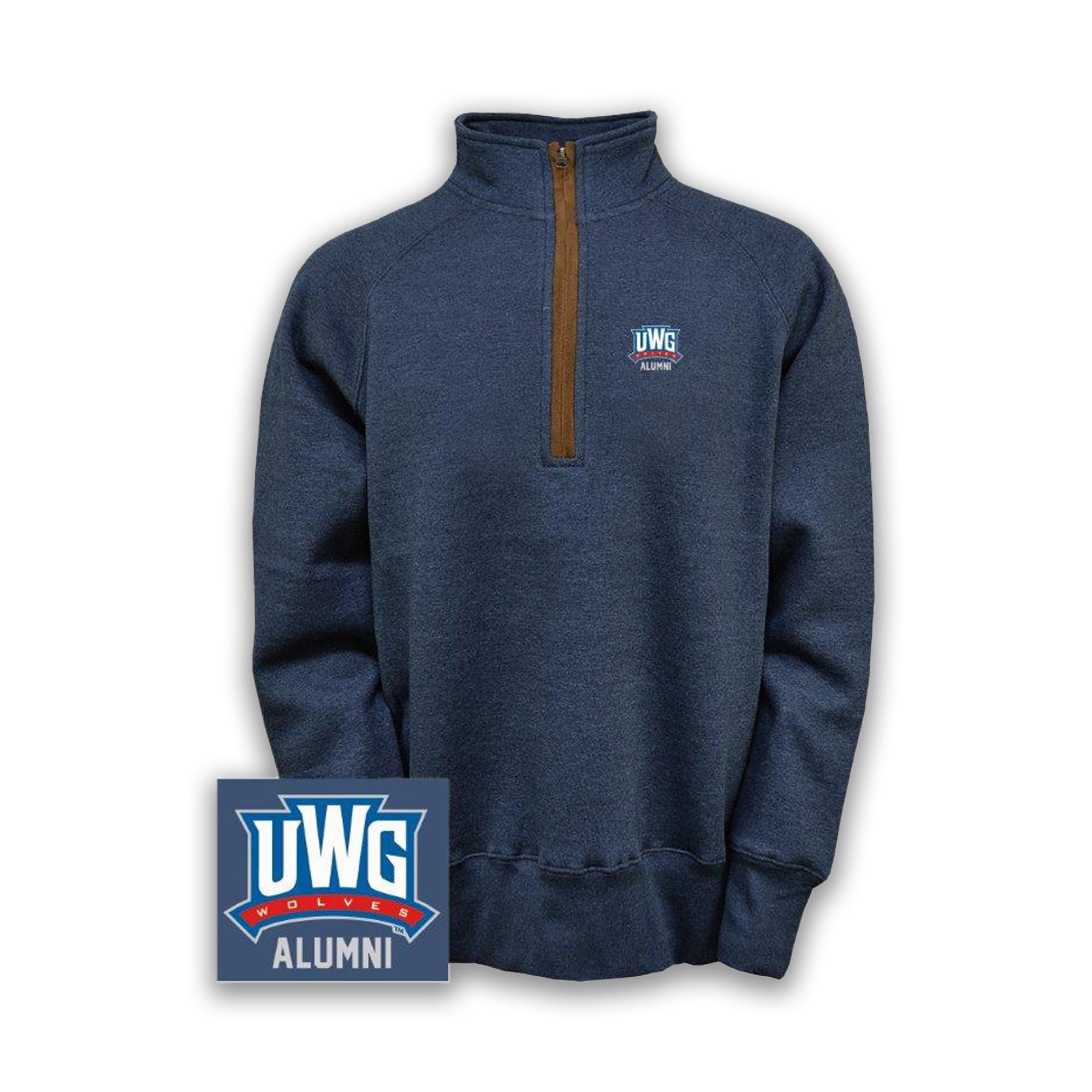 image of: ATHLETICS LOGO ALUMNI MARLOW HALF ZIP