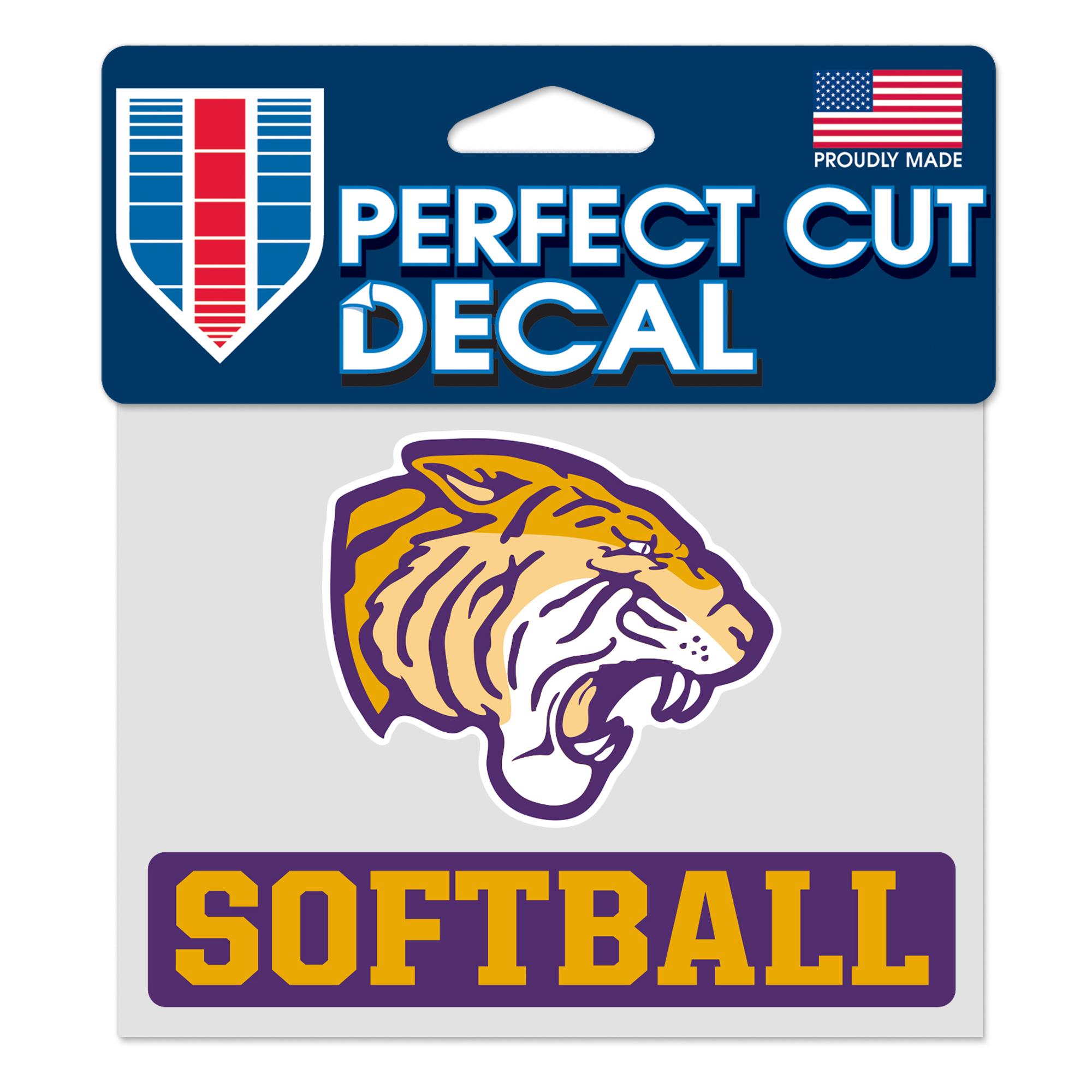 image of: Olivet Nazarene 4in x 5in Softball Decal