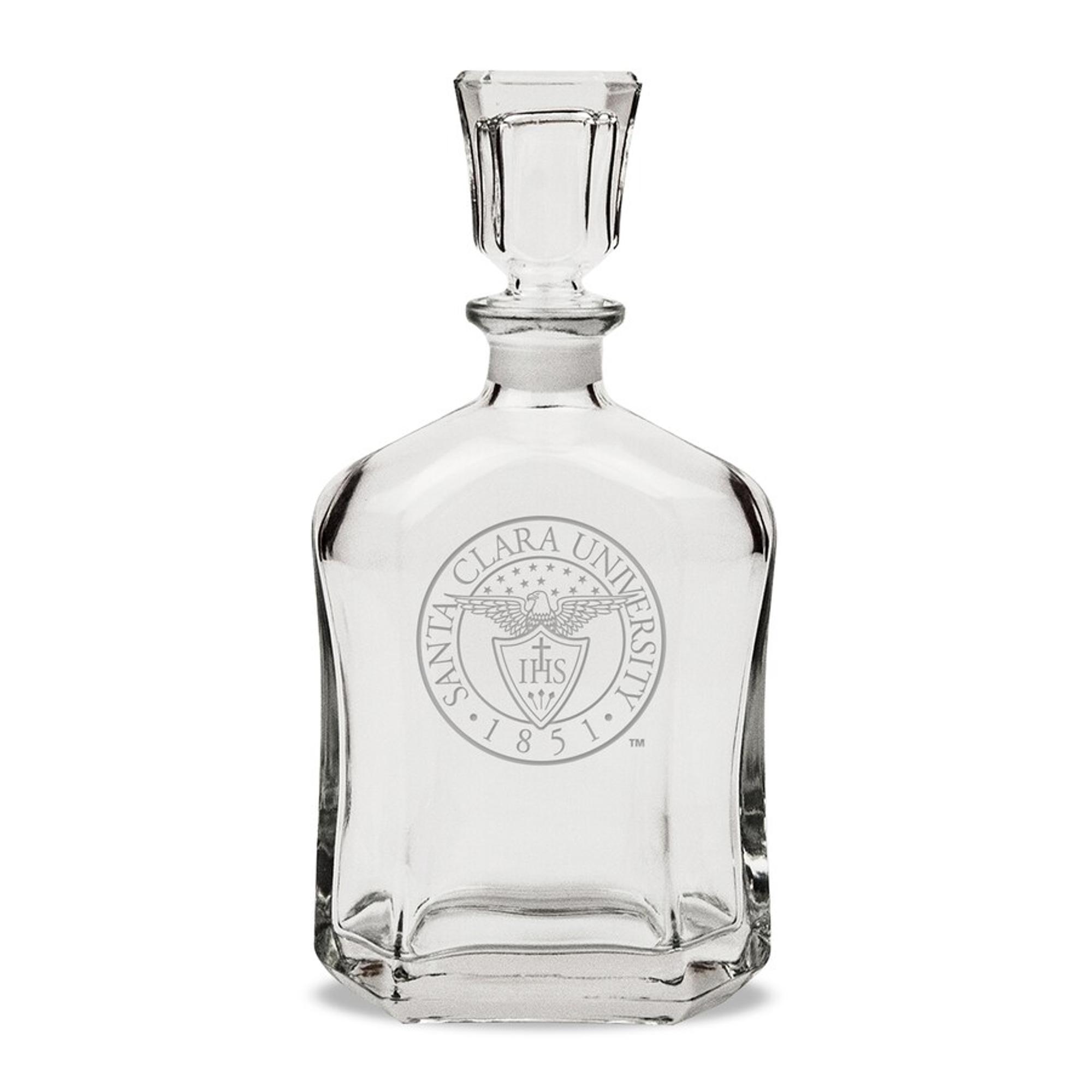 image of: Santa Clara University Glass Whiskey Decanter