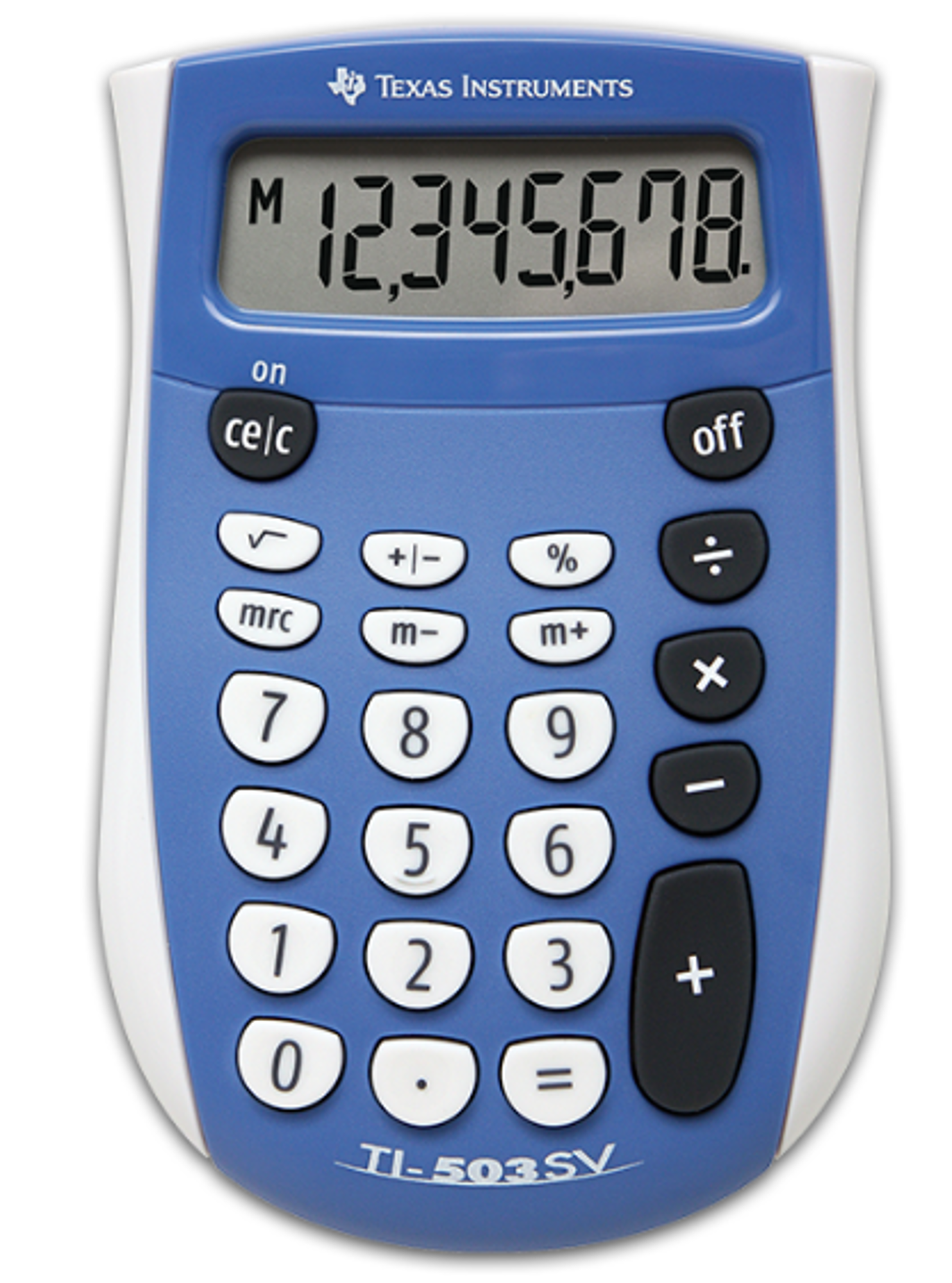 Product image 1 of 1 for CALCULATOR - TI 503 SUPERVIEW BLUE
