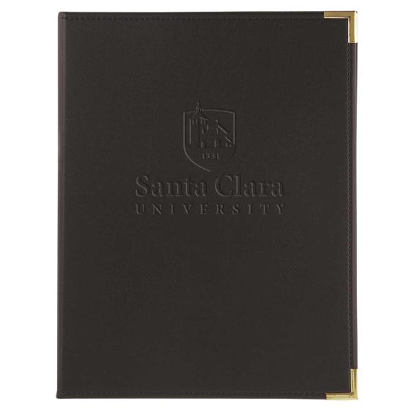 Santa Clara University Debossed Classic Padfolio, Black; $39.98