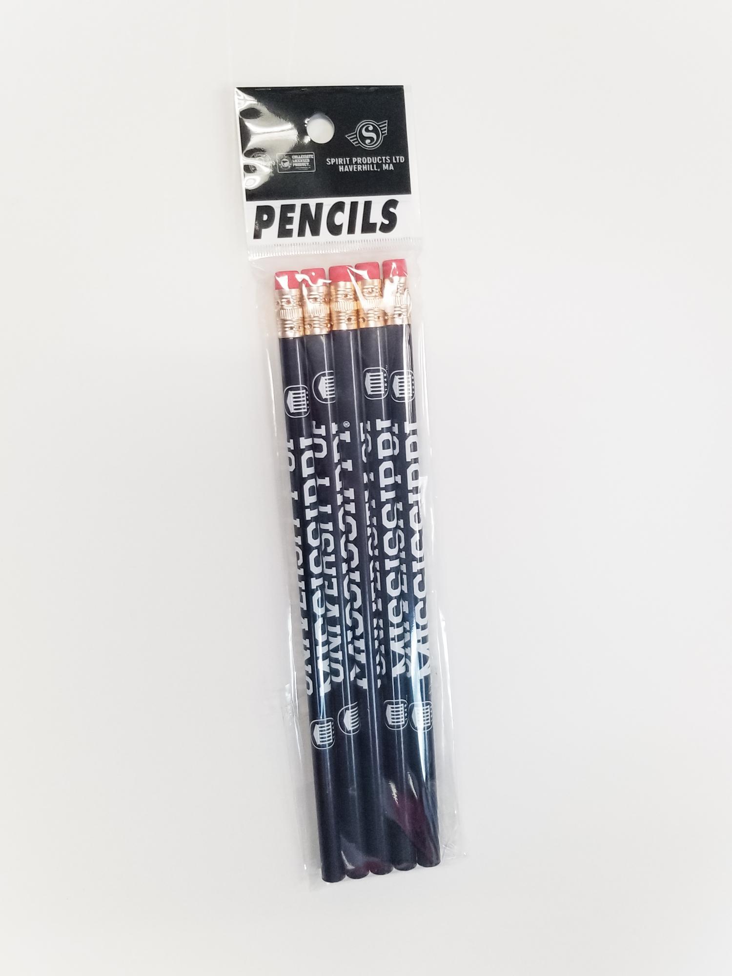 image of: University of Mississippi Navy Pencils 5pk