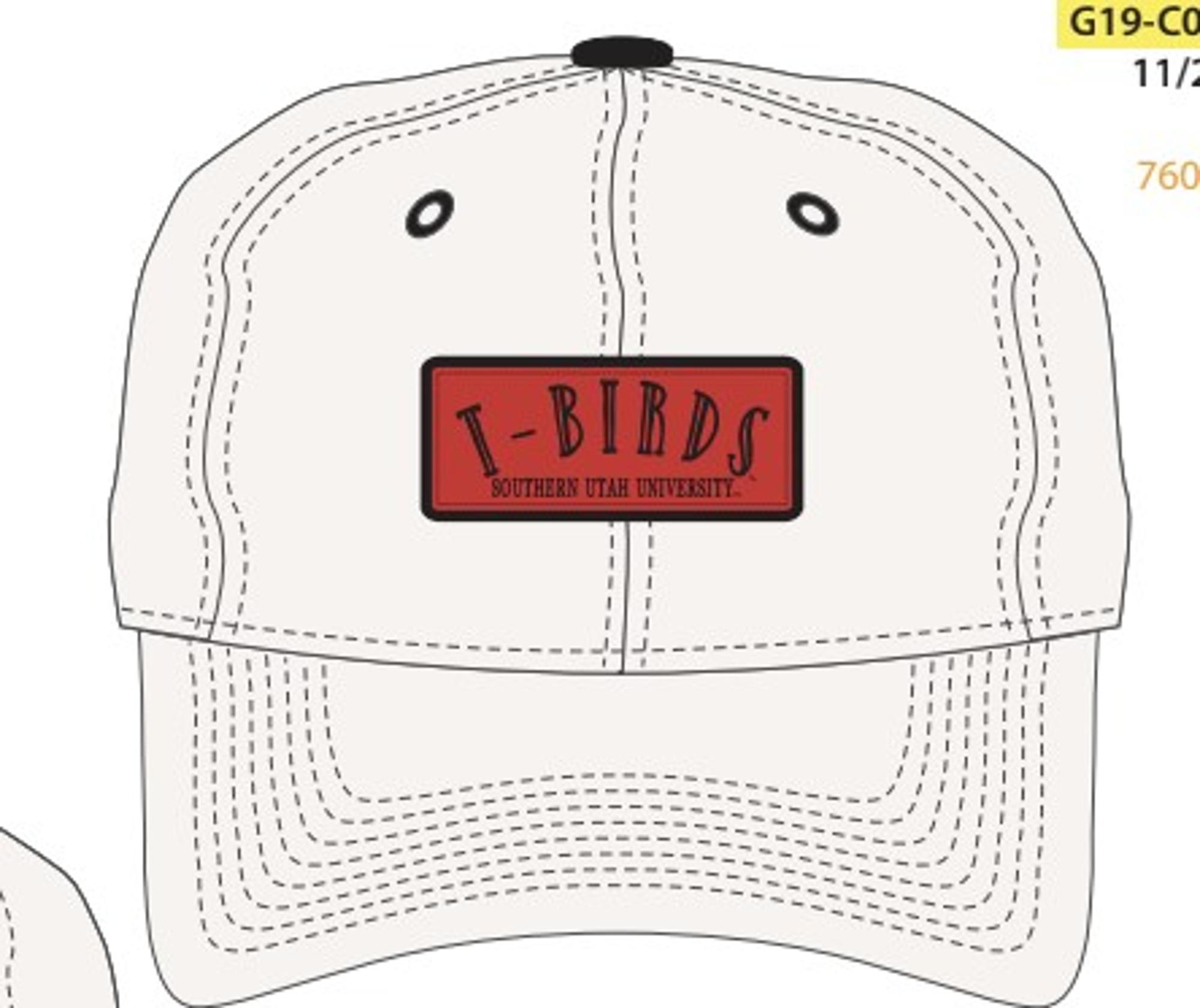 image of: THE GAME HAT T-BIRDS IVORY/PATCH