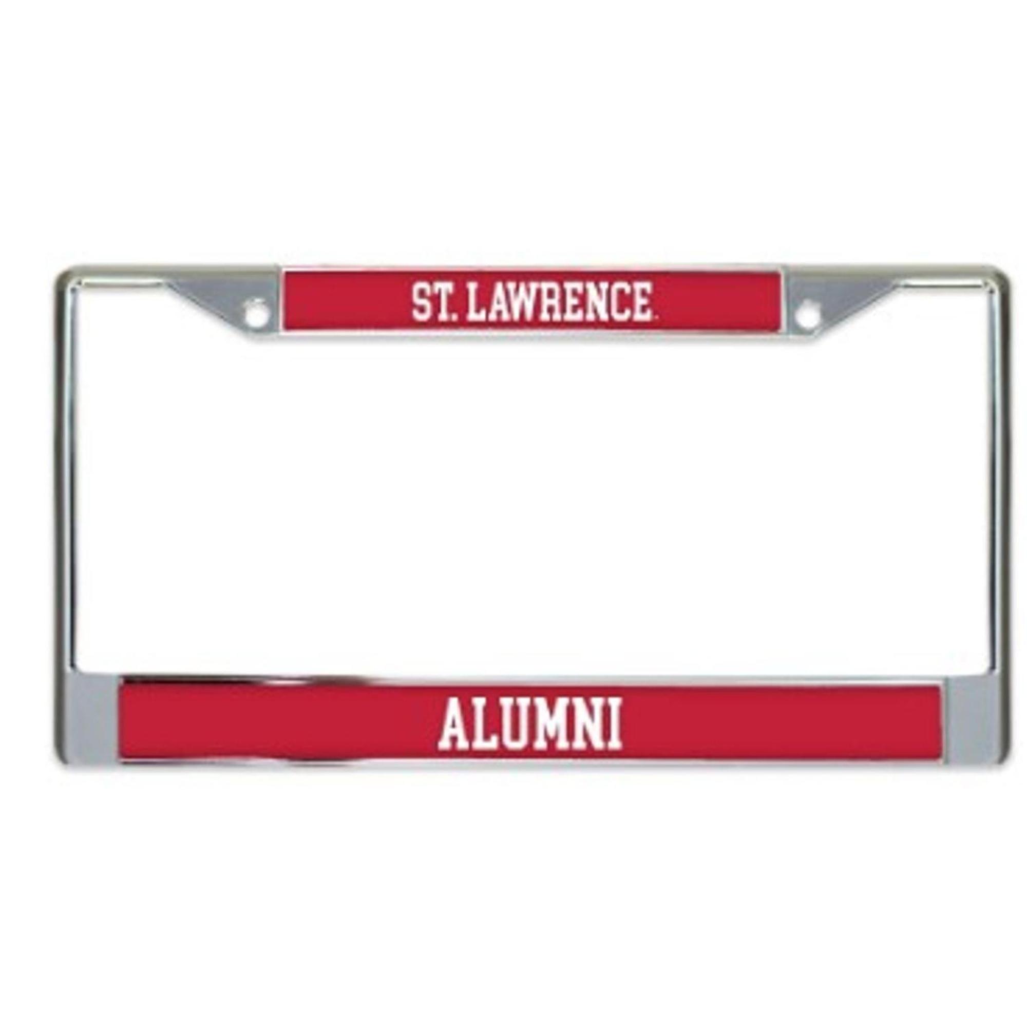 Product image 1 of 1 for Red Acrylic St. Lawrence Alumni License Plate Frame
