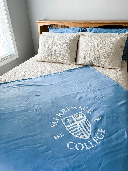 Columbia Blue Sweatshirt Blanket; $49.99