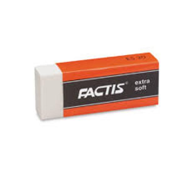 Factis Extra-Soft White Vinyl Eraser BP; $1.19