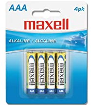 image of: Maxell Alkaline Batteries - AAA 4Pk BP