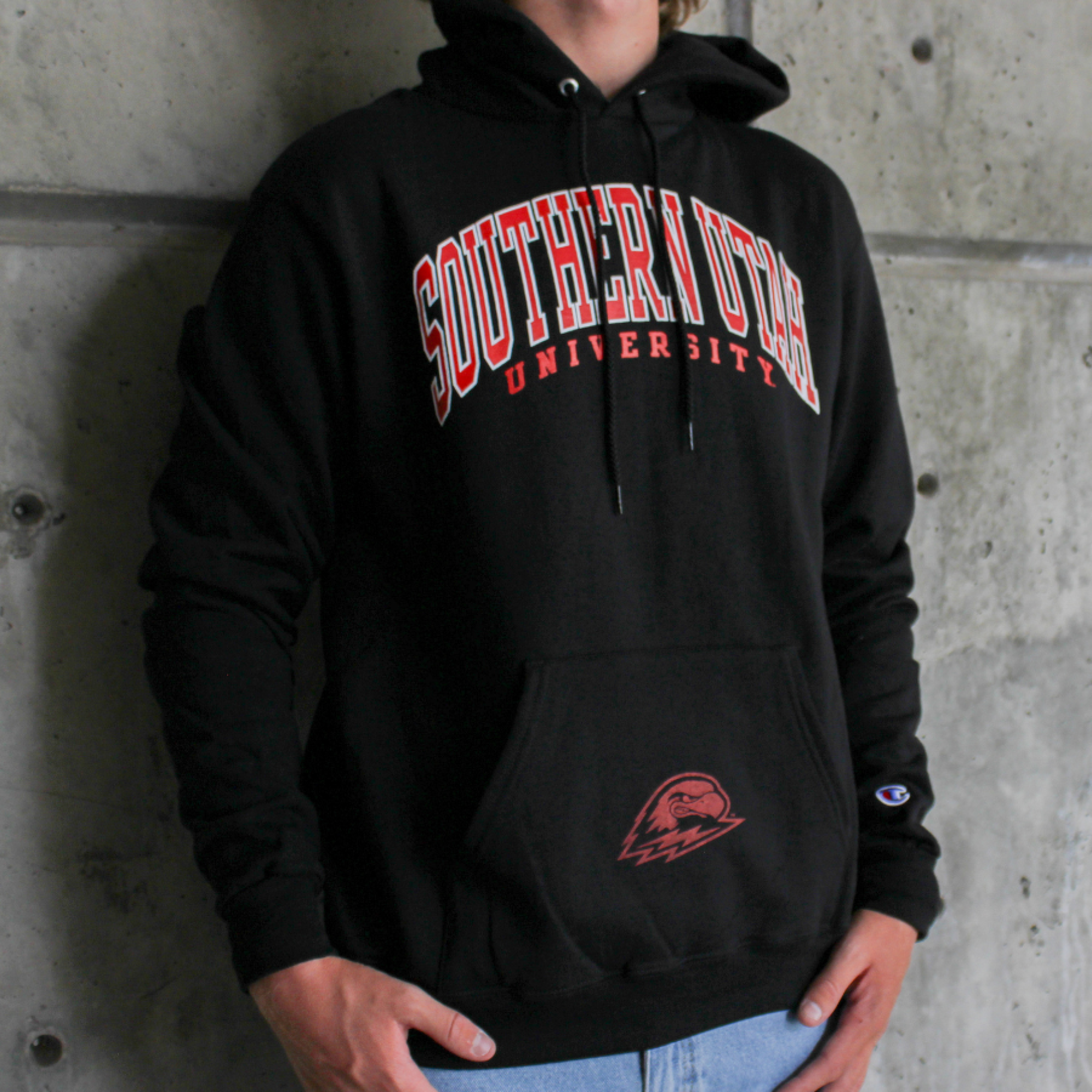 image of: Champion Black SUU Thor Pocket Hoodie