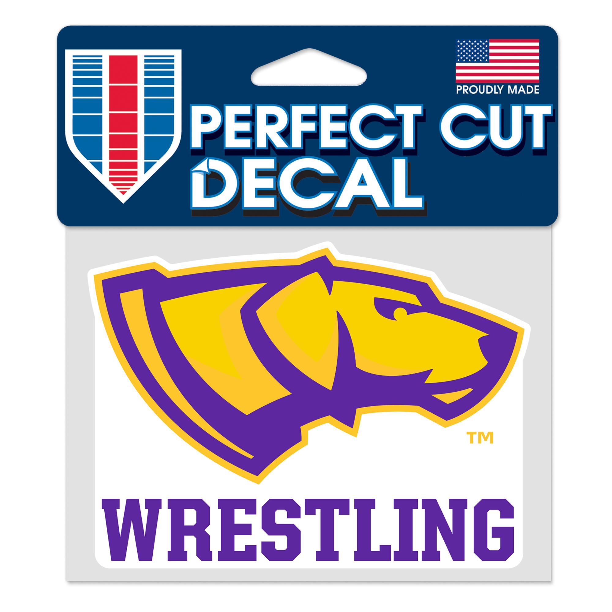 Product image 1 of 1 for UWSP Pointers 5in x3.5in Decal, Wrestling