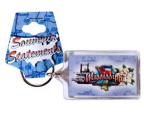 image of: Mississippi Lucite Elements Keychain