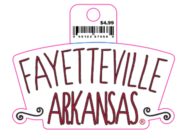 Fayetteville Arkansas Decal; $4.99