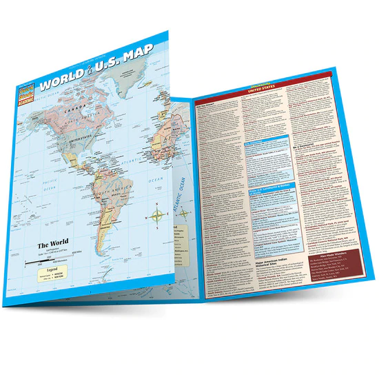Cover image for World & U.S. Map Laminated Study Guide