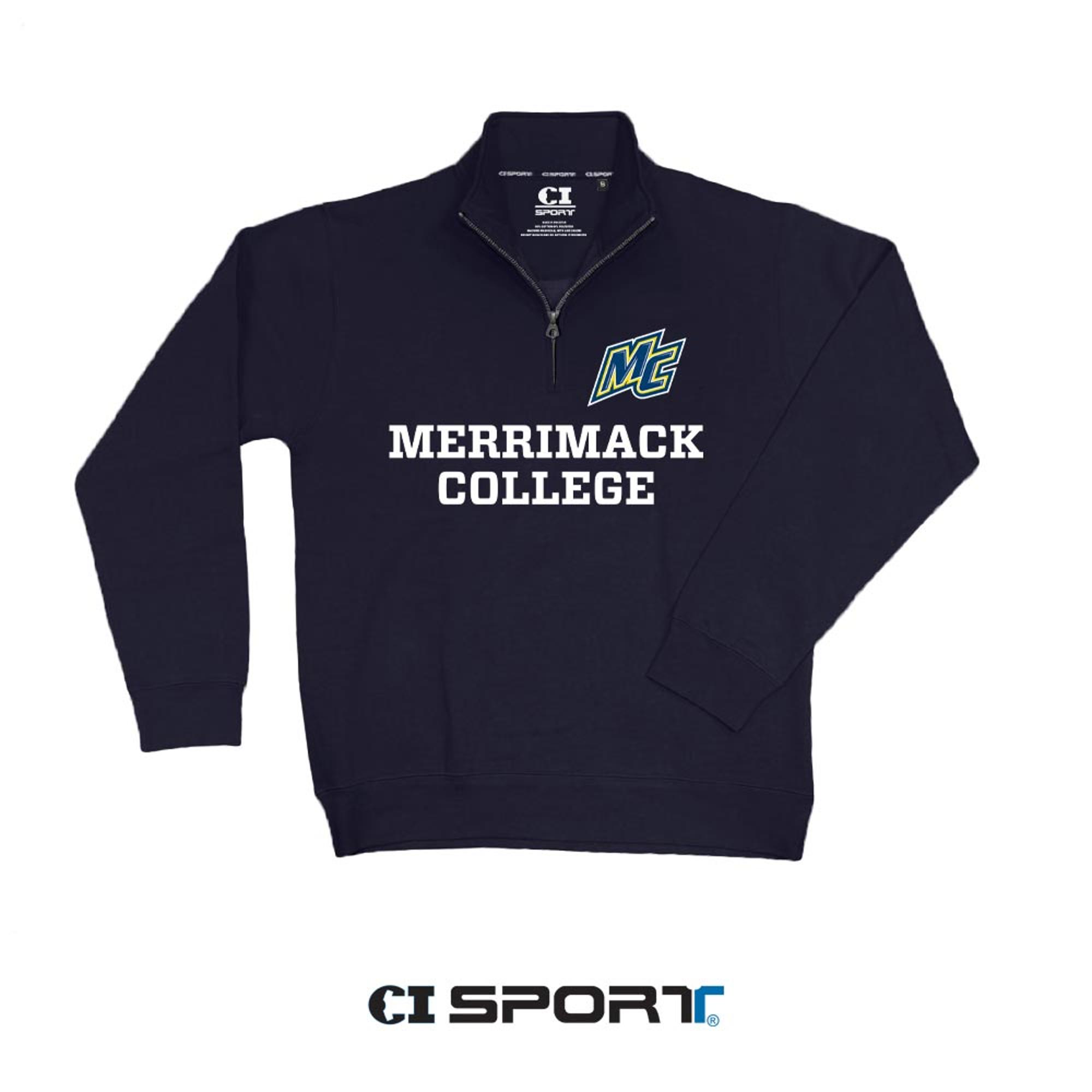 Product image 3 of 3 for Merrimack College MC 1/4 Zip Felt Applique