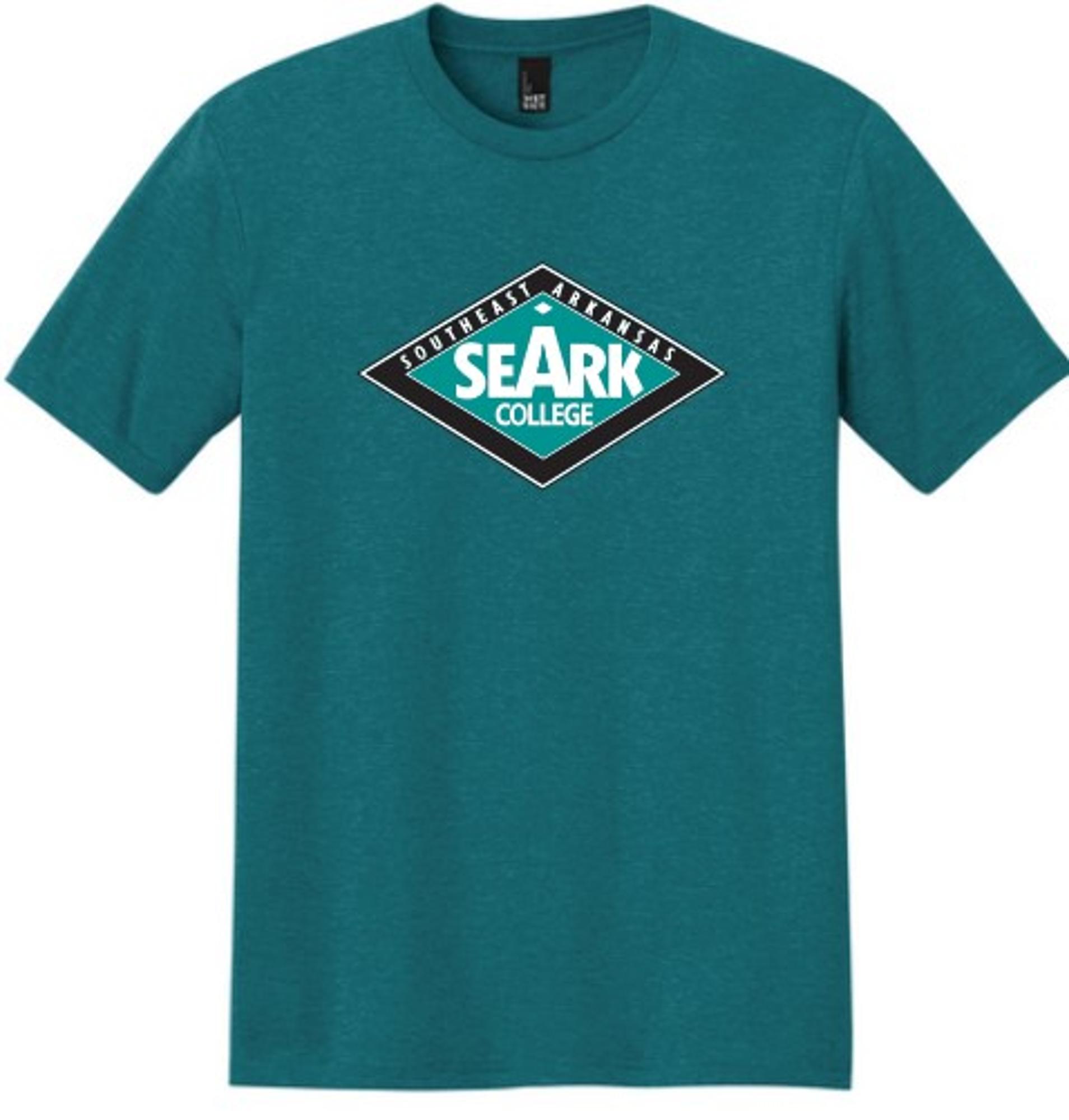 Variant 2 of 2 for Southeast Arkansas College Diamond Tri-Blend Short Sleeve Tee, Purple Frost