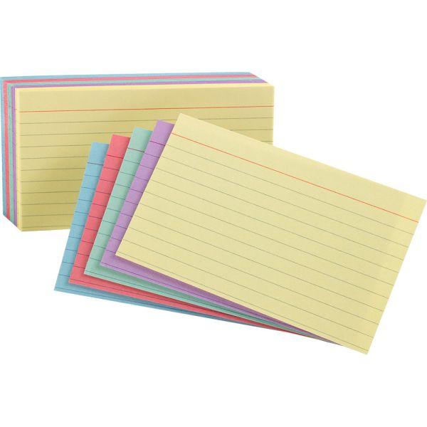 Index Card Ruled Rainbow Oxford; $3.49