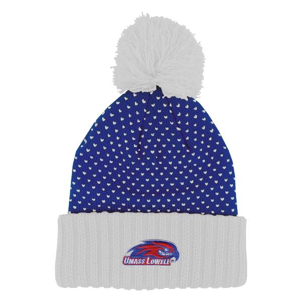 Dot Pattern Knit Cuff Hat; $26.99