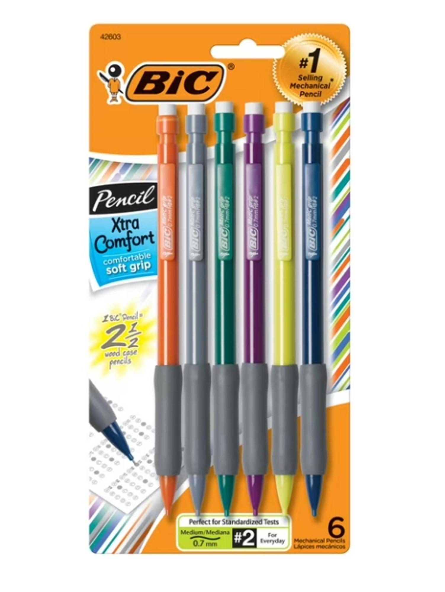 BIC Xtra Comfort .7mm Mechanical Pencil, 6 Pack