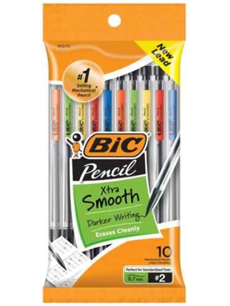 BIC Xtra Smooth .7mm Mechanical Pencil, 10 Pack; $8.98
