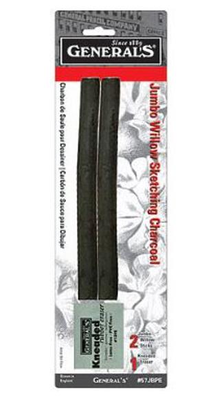 General's Jumbo Willow Charcoal 2pk; $2.99