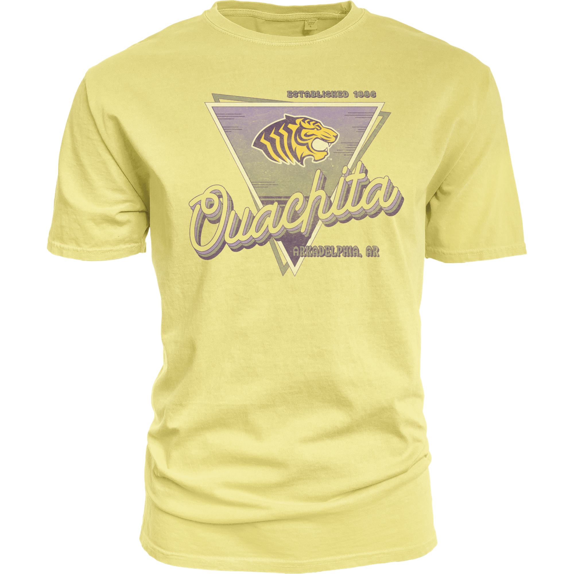 Product image 2 of 2 for Ouachita Tigers Blissy Soft Dyed Ringspun Tee